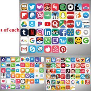 Social Media App Logo - x Social Media Icon Sticker Vinyl Popular Icon Glossy Media APP