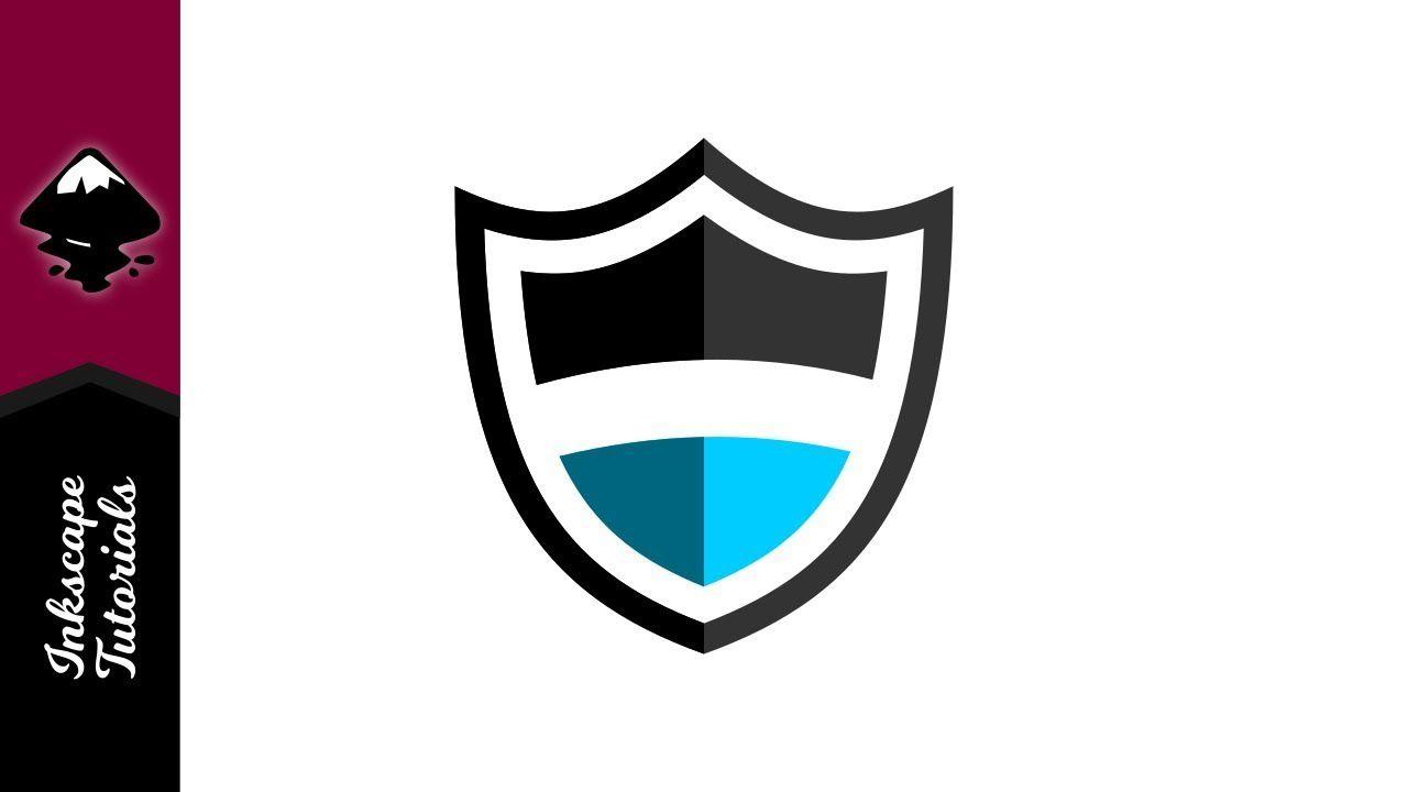 Security Shield Logo - Inkscape Tutorial Create a Black & Blue Security Shield Logo - YouTube