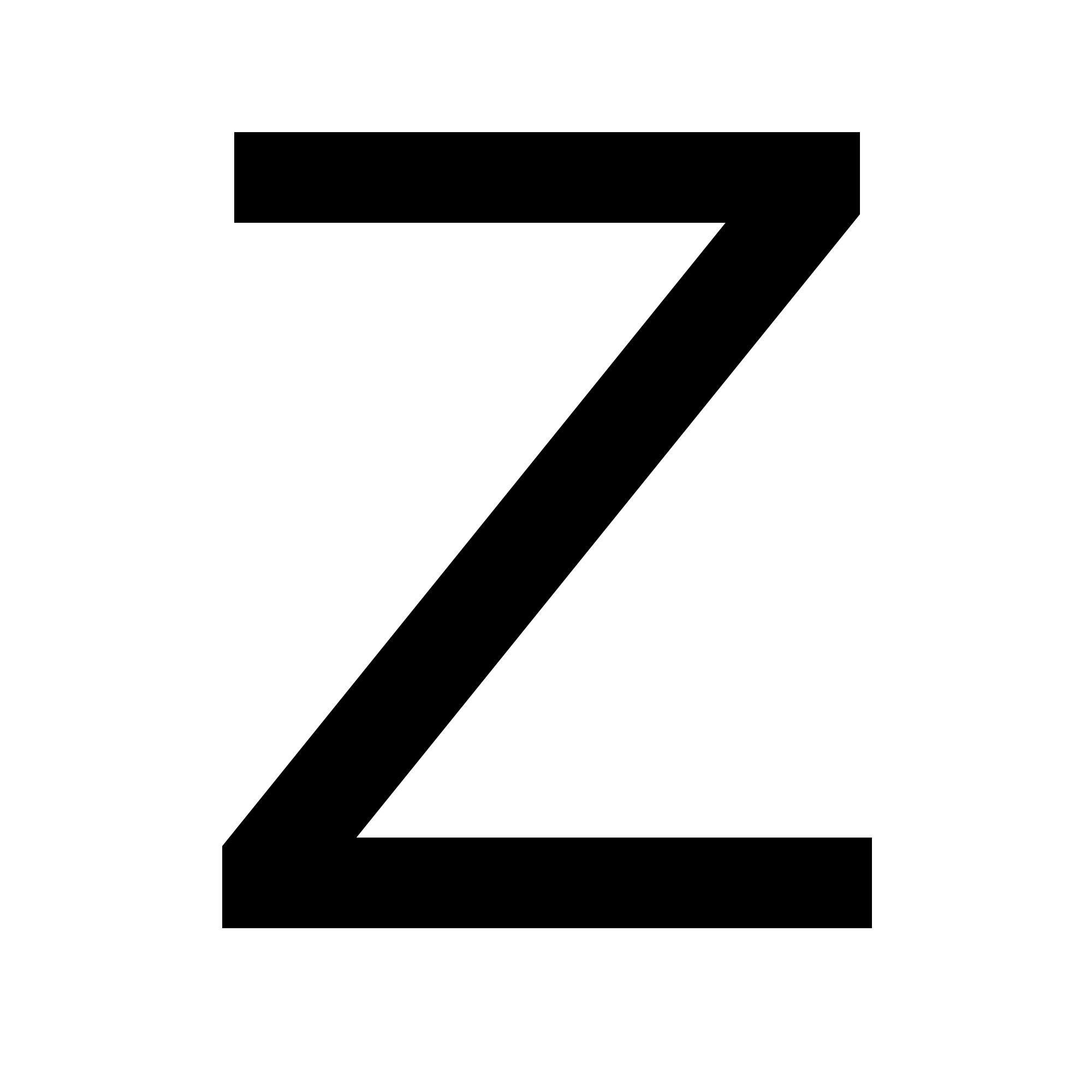 Black Letter Z Logo - LetterZ.svg