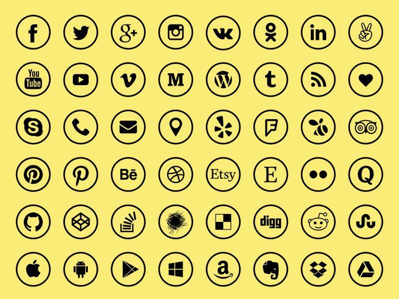 Social Media App Logo - Social Media Icon Sketch freebie free resource
