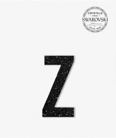 Black Letter Z Logo - Swarovski Letter Black Z - The Case Factory