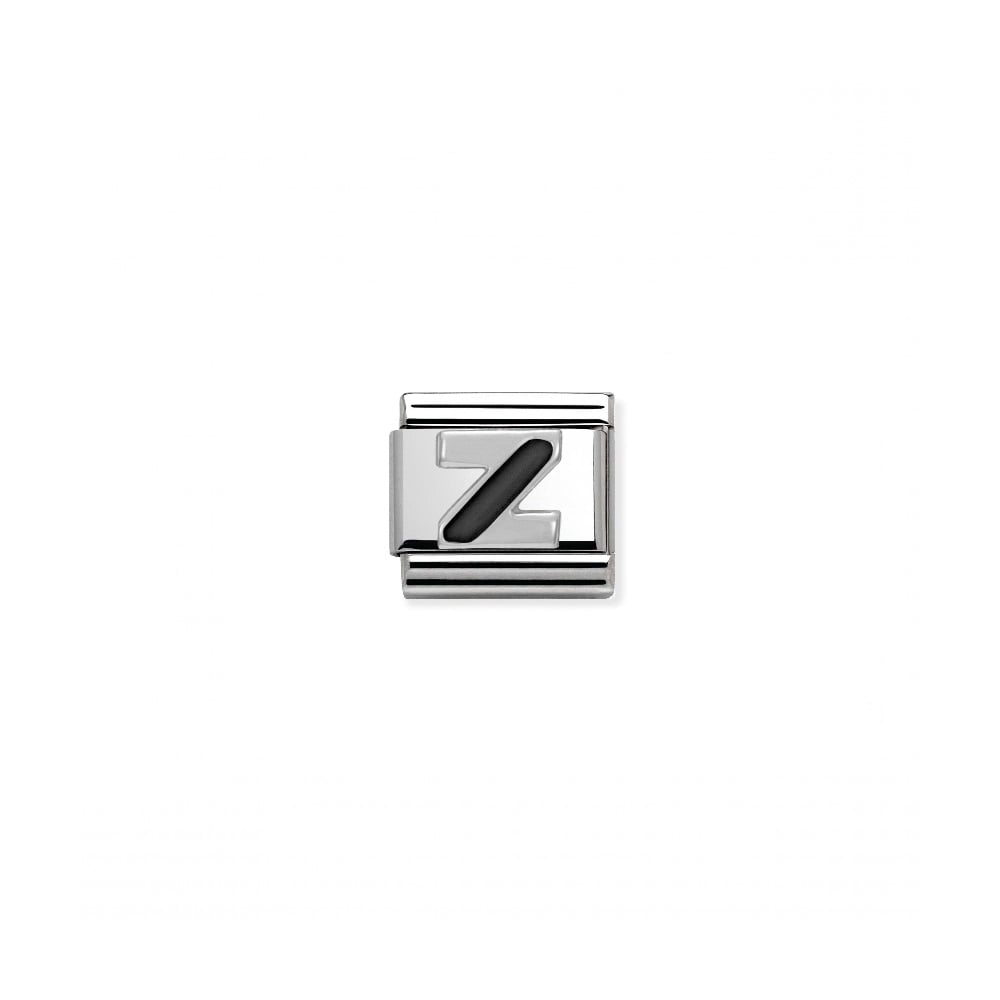 Black Letter Z Logo - Nomination Composable Silver Black Letter 'Z' Link ~ 330201/26 ...