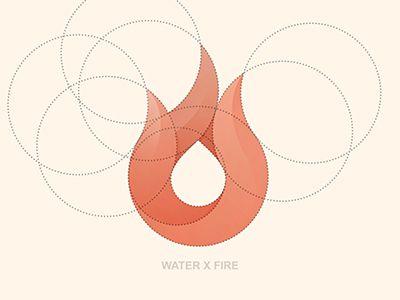 Simple Flame Logo - Water X Fire Final Logo | Design | Logo Development | Logo design ...