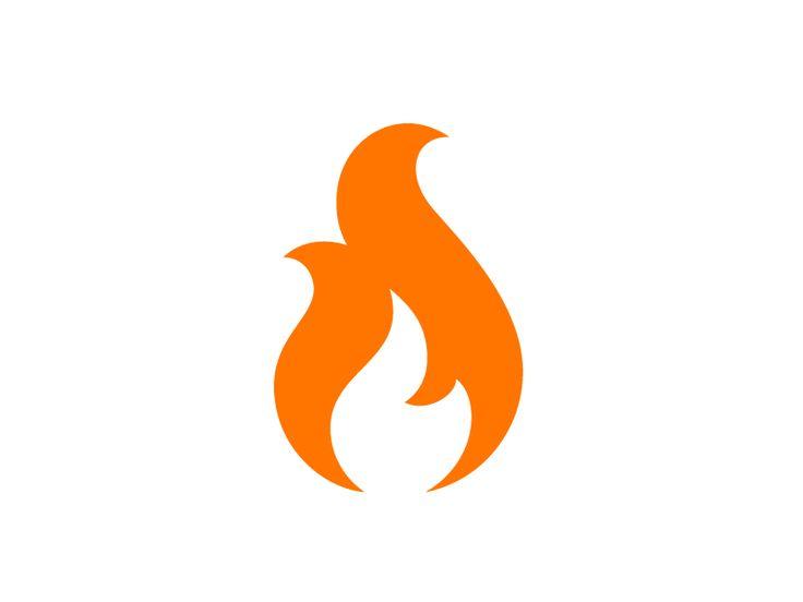 Simple Flame Logo - Free Fire Icon Vector 367567. Download Fire Icon Vector