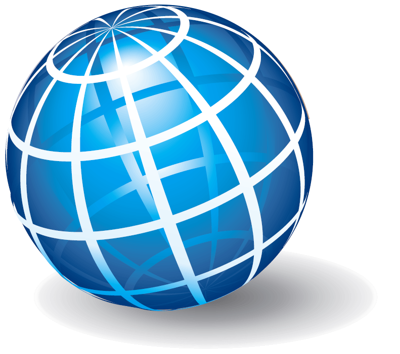 Blue White World Globe Logo - World globe logo png 3 » PNG Image