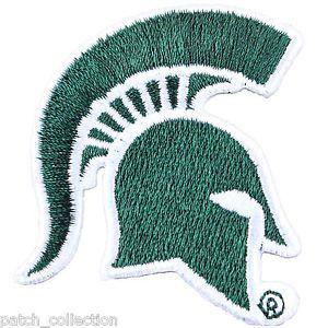 Spartan Head Logo - Michigan State Primary Spartan Head Logo Embroidery Iron On Patch