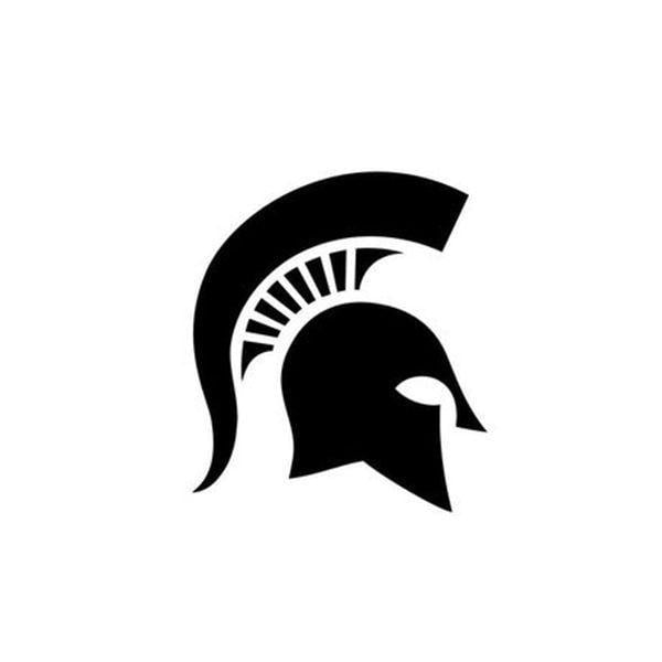 Spartan Head Logo - MSU Spartan Head Logo Vinyl Sticker Decal football sports fan ...