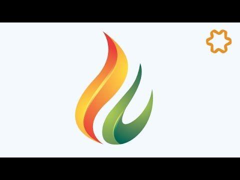 Simple Flame Logo - Simple 3D Flame Fire Logo Design tutorial in adobe illustrator