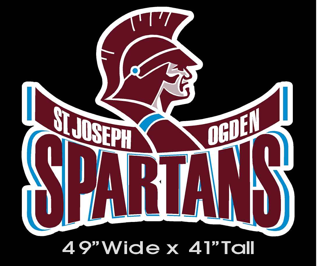 Spartan Head Logo - SJO Spartan Phat Head Logo - Jim Wagner Signs