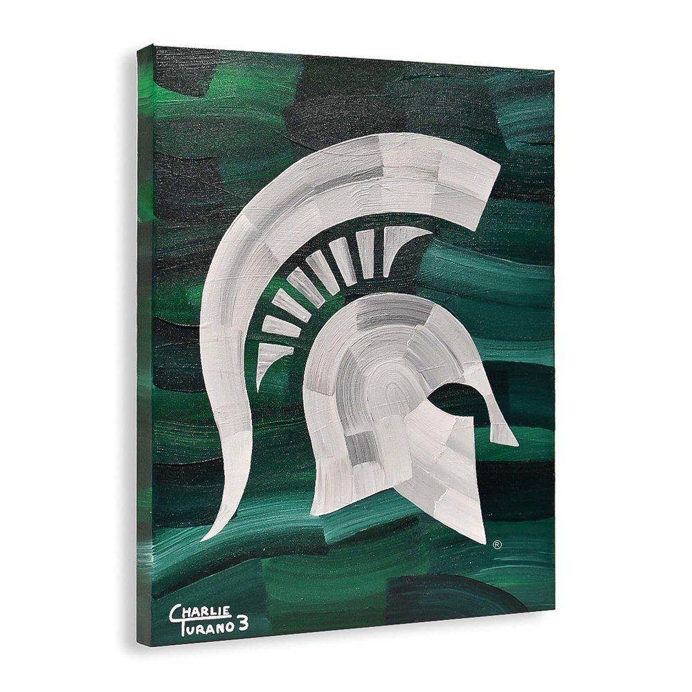 Spartan Head Logo - Michigan State Spartans 16 x 20 Spartan Head Logo Gallery