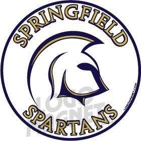 Spartan Head Logo - SPRINGFIELD SPARTANS HEAD LOGO Custom Car Magnet