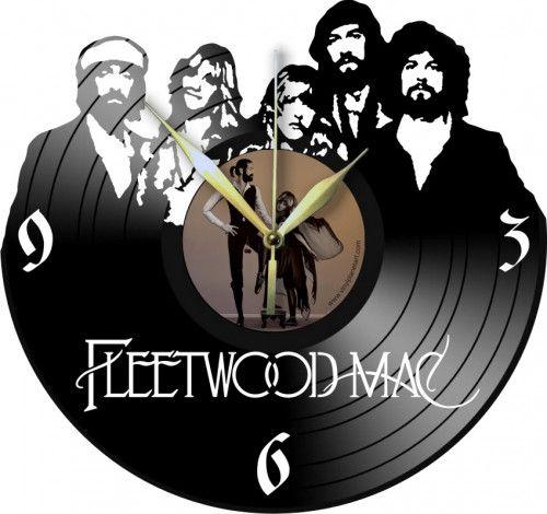Fleetwood Mac Logo - VINYL PLANET Wall Clock FLEETWOOD MAC | VINYLplanetART on ArtFire
