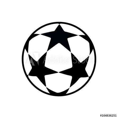 Ball Star Logo - Soccer ball icon isolated. Football games symbol. Soccer ball logo