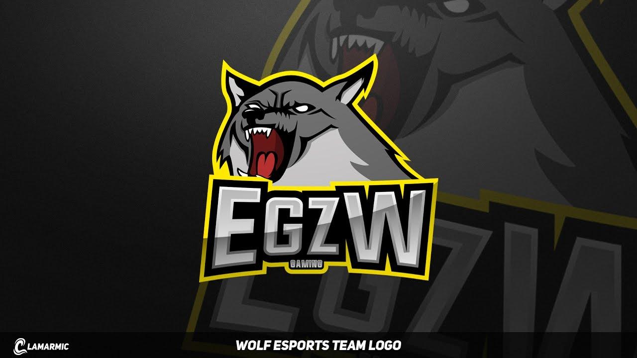 Animated Wolf Logo - Speedart // eSports Team Wolf Logo // Best ? - YouTube