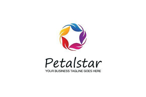 Ball Star Logo - Petal Star Logo Template Logo Templates Creative Market