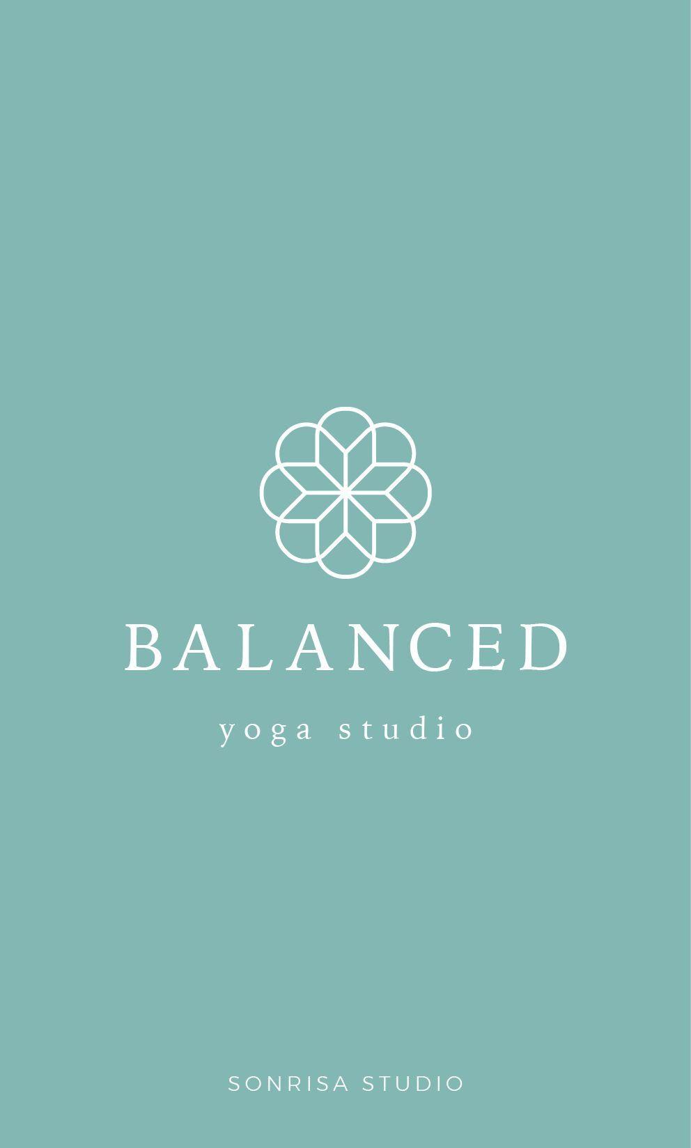 Yoga Studio Logo - yoga logo, premade branding package, yoga studio, yoga branding