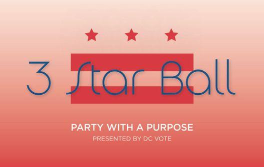 Ball Star Logo - 3 Star Ball: Party With a Purpose | DCVote