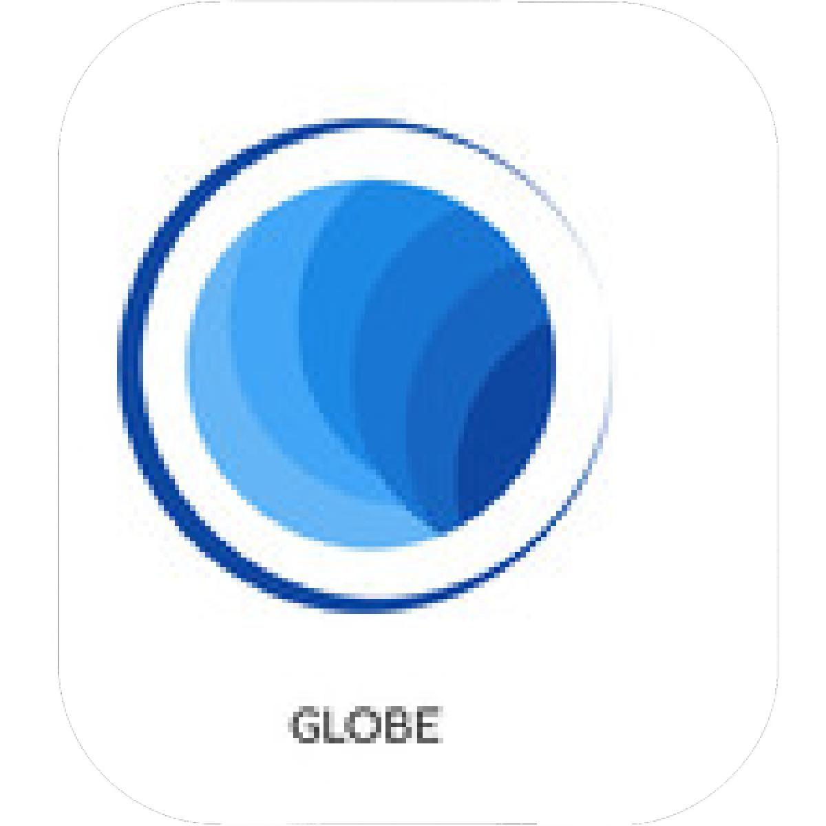 Blue and White Globe Logo - Designs