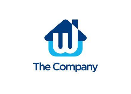Blue Construction Logo - White Construction Logo Design