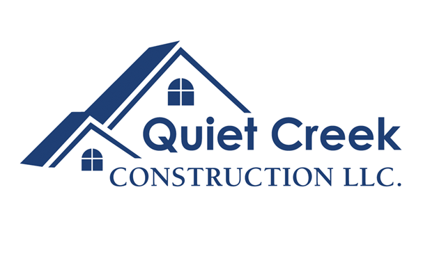 Blue Construction Logo - Quiet Creek Construction logo