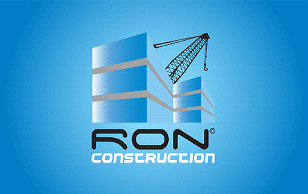 Blue Construction Logo - Engineering Logo. IT, Mechanical, Civil, Electrical Engineer Logos