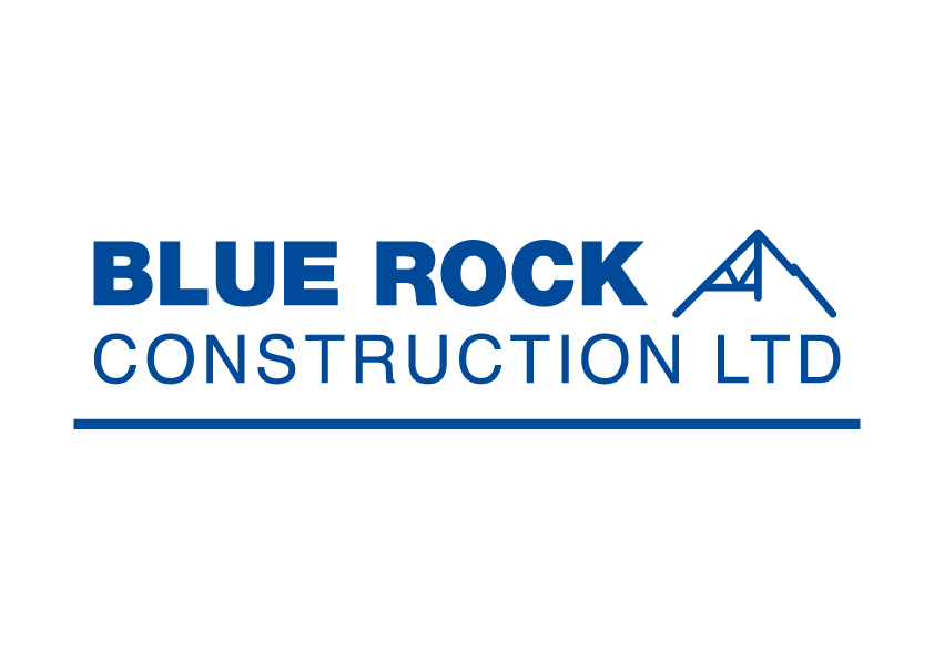 Blue Construction Logo - Blue-Rock-Logo - The Graphics Department