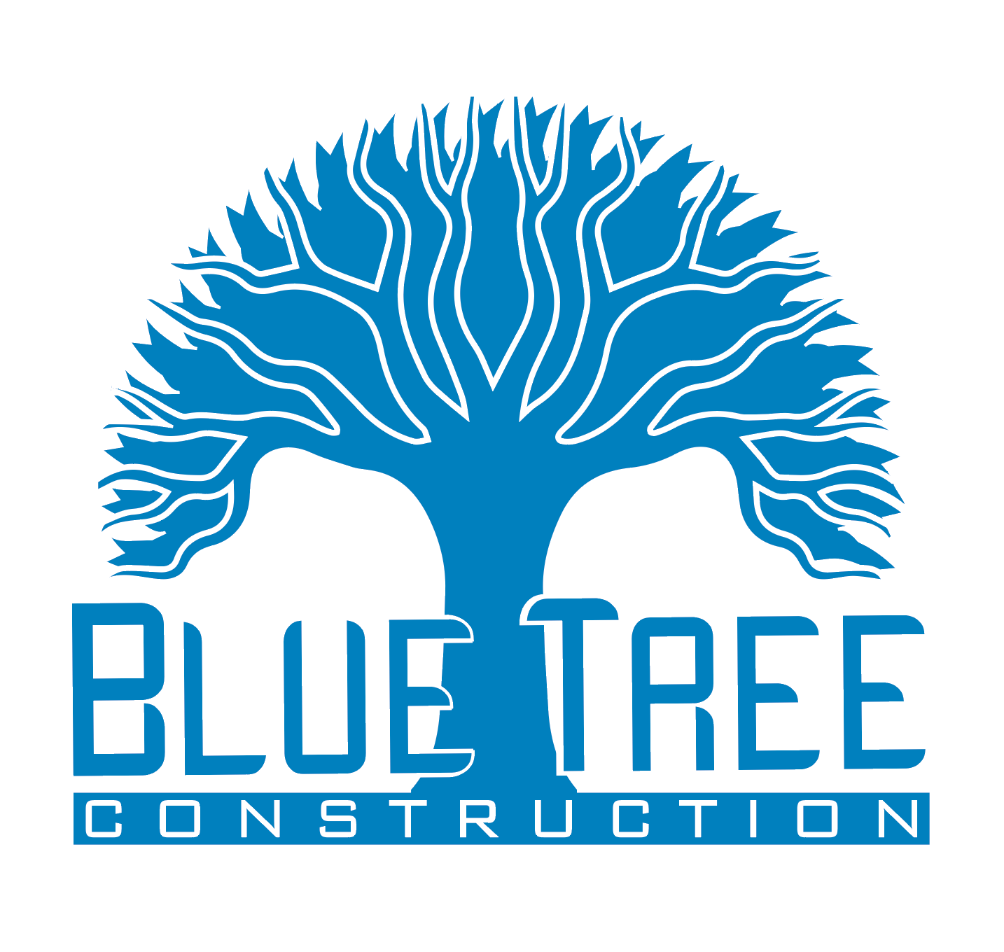 Blue Construction Logo - Logo Design for Blue Tree Construction Design Media