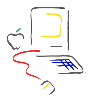 Old Mac Logo - Picasso” Macintosh Logo Poster | Byte Cellar