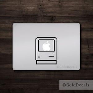 Old Mac Logo - Old Mac Computer Icon Apple Logo Cover Laptop Vinyl Decal