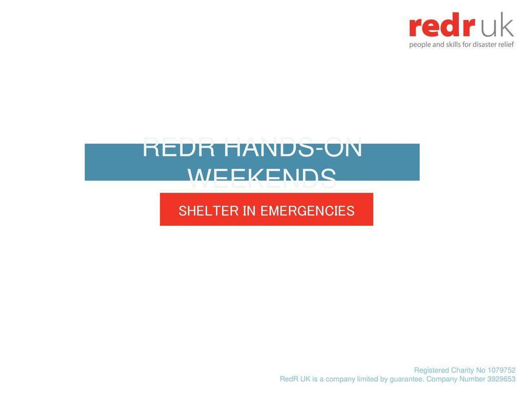 RedR Company Logo - REDR Hands On Weekends