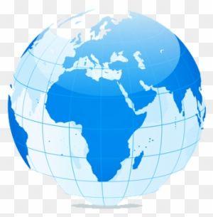 Blue and White Globe Logo - Globe Clip Art At Clkercom Vector Online - World Silhouette - Free ...