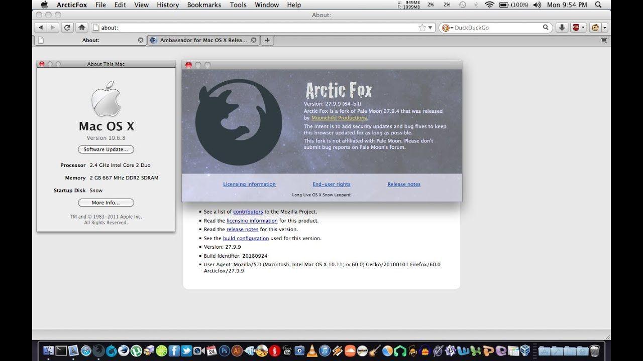 Old Mac Logo - Arctic Fox new web browser for old Macs