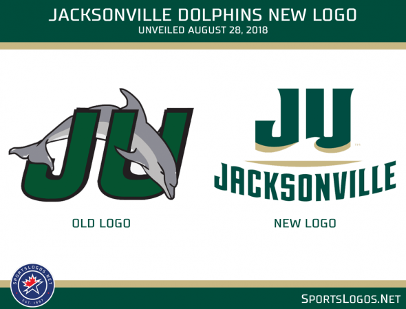 J U Logo - Jacksonville Dolphins Unveil Bold New Logos, Colours. Chris