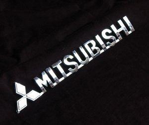 Black and Mitsubishi Logo - ND CAR PART & ACCESSORY: New 3D MITSUBISHI Emblem Badge Logo-CHROME