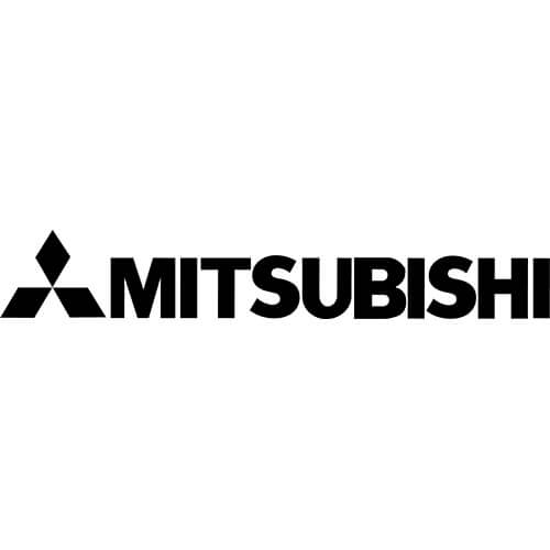 Black and Mitsubishi Logo - Mitsubishi Decal Sticker - MITSUBISHI-LOGO-DECAL | Thriftysigns