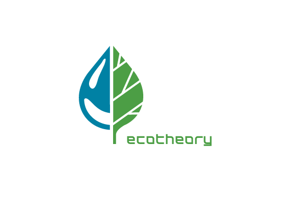 Water Leaf Logo - Ecotheory Water Drop Leaf Logo Design | Logo Cowboy