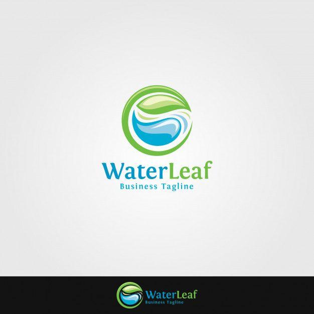 Water Leaf Logo - Water leaf logo template Vector