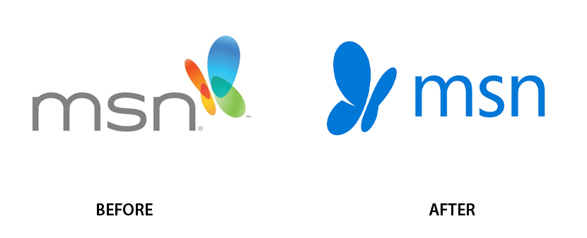 My MSN Logo - MSN tweaks its logo