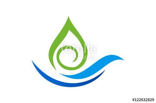 Water Leaf Logo - Water Leaf Logo Vector Stock Image And Royalty Free Vector Files