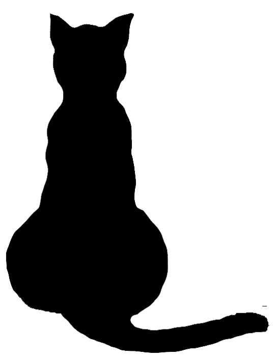 Sitting Cat Black and White Logo - Gallery For > Sitting Cat Silhouette | cat sillouettes | Cat ...