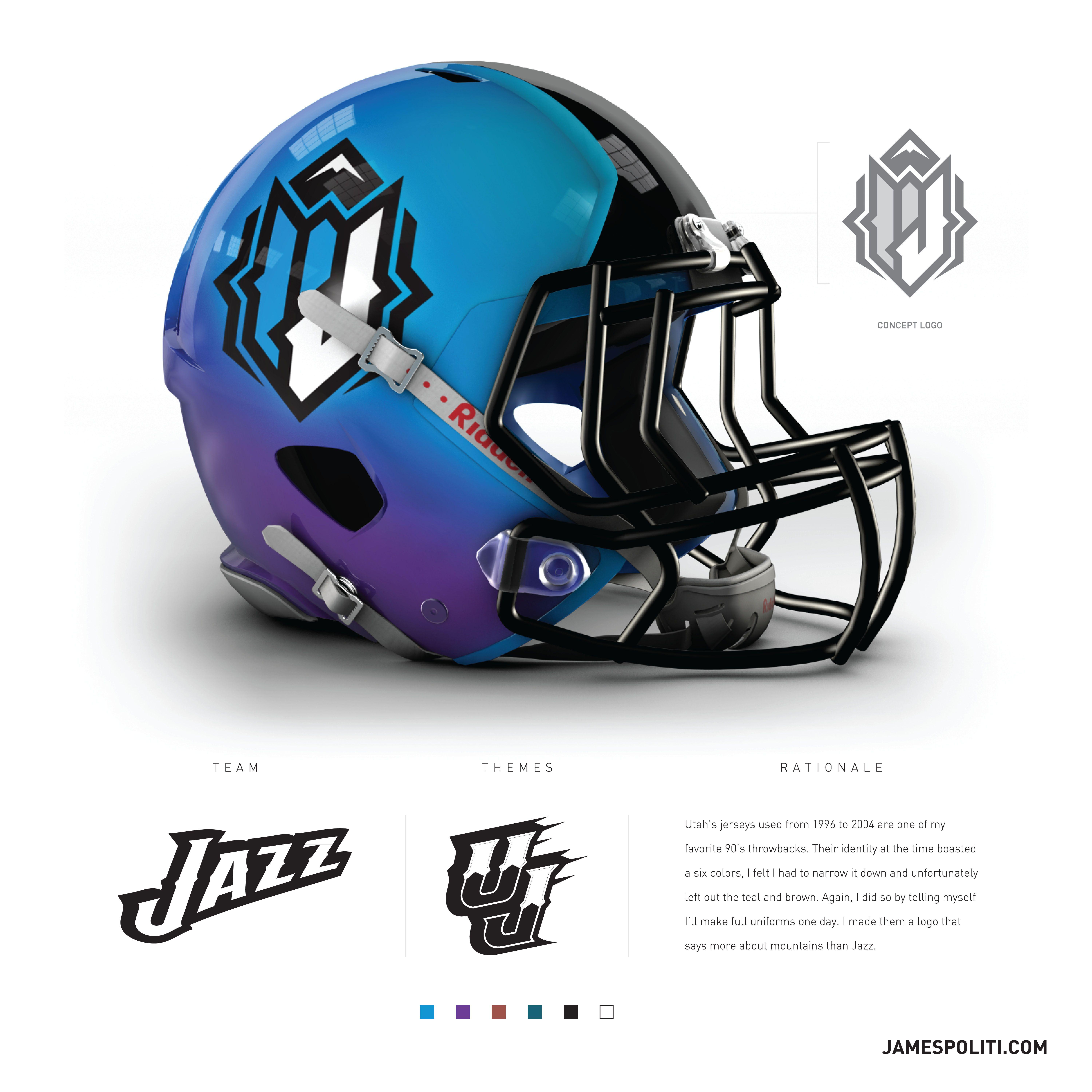 Team Concept Logo - LOOK: All 30 NBA Team Logos Have Been Re Created As NFL Helmets