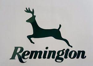 Remington Logo - Remington Deer Logo High Gloss Green Vinyl Die Cut Gun Sticker | eBay