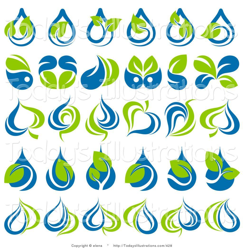 Water Leaf Logo - Water on leaf clipart
