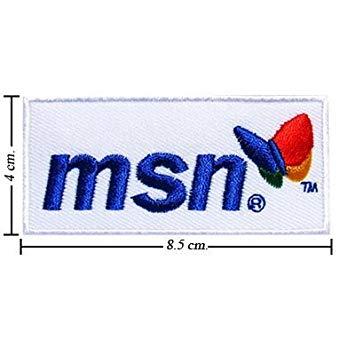 MSN Blue Logo - MSN Messenger Logo Embroidered Iron on Patches: Amazon.co.uk: Toys ...
