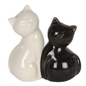 Sitting Cat Black and White Logo - Sitting Cat Cruet Set - Black & White | eBay