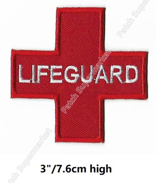 Red Cross Lifeguard Logo - LIFEGUARD MEDIC Nurse Doctor Red Cross patches medical logo ...