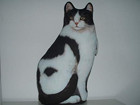 Sitting Cat Black and White Logo - MARS & More Sitting Cat Black And White Door Stop: Amazon.co.uk ...