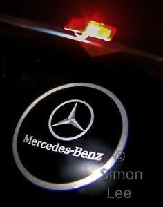 Mercedes Car Logo - E Class Coupe Car Door Mercedes Benz LOGO Ghost PROJECTOR Puddle ...