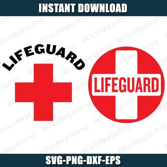Red Cross Lifeguard Logo - Lifeguard SVG instant download svg png dxf red cross svg