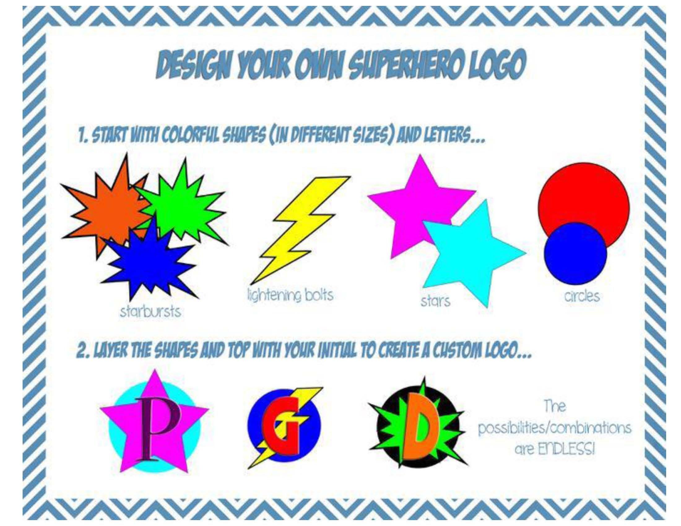 Create Own Superhero Logo - Mrs FDK Doyle - Superhero - design your own logo | K | Superhero ...